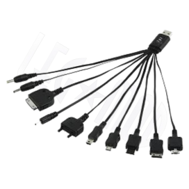Chargeur de batterie USB - 10 connecteurs